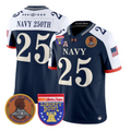 Navy 250th Jersey #25 Navy Midshipmen 250th 2026 Liberty Bowl Stitched Navy Alternate
