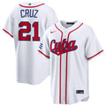 Naykel Cruz Jersey #21 Cuba Team 2026 World Baseball Classic Stitched White