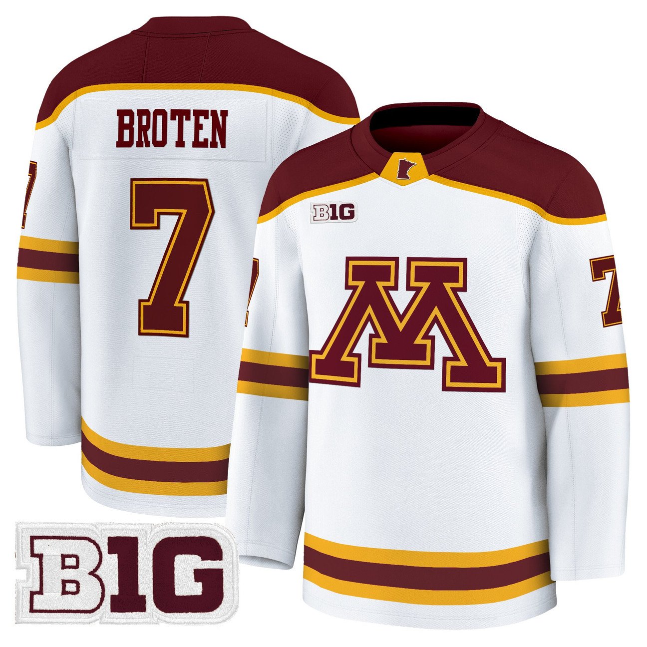 Neal Broten Jersey #7 Minnesota Golden Gophers 2025-26 Stitched Gold
