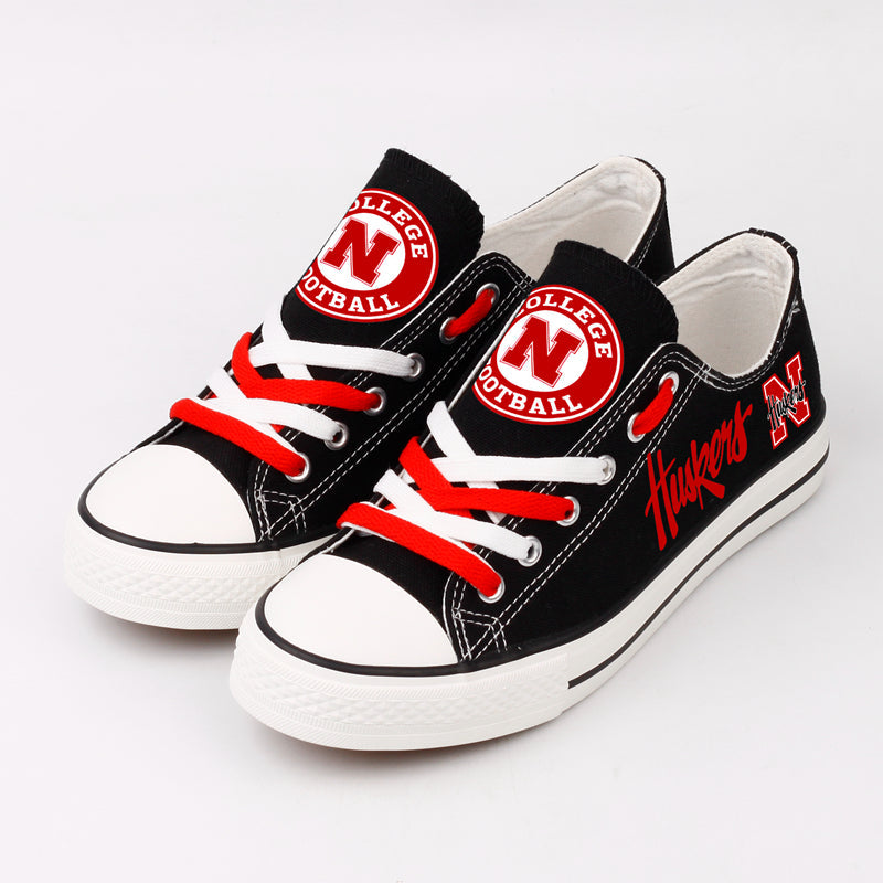 Nebraska Cornhuskers Sport Sneakers Shoes For Men Women Fans