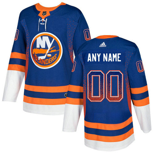 New York Islanders Royal Customized Drift Fashion Jersey Stitched