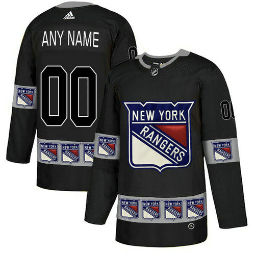 New York Rangers Custom Team Logos Fashion Jersey 1 Stitched
