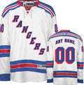 New York Rangers Customized White Jersey Stitched