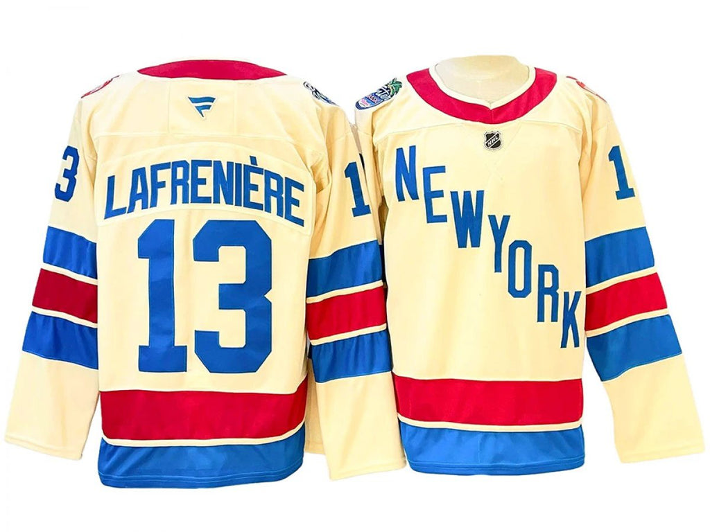 New York Rangers #13 Alexis Lafreniere Beige 2026 NHL Winter Classic Jersey