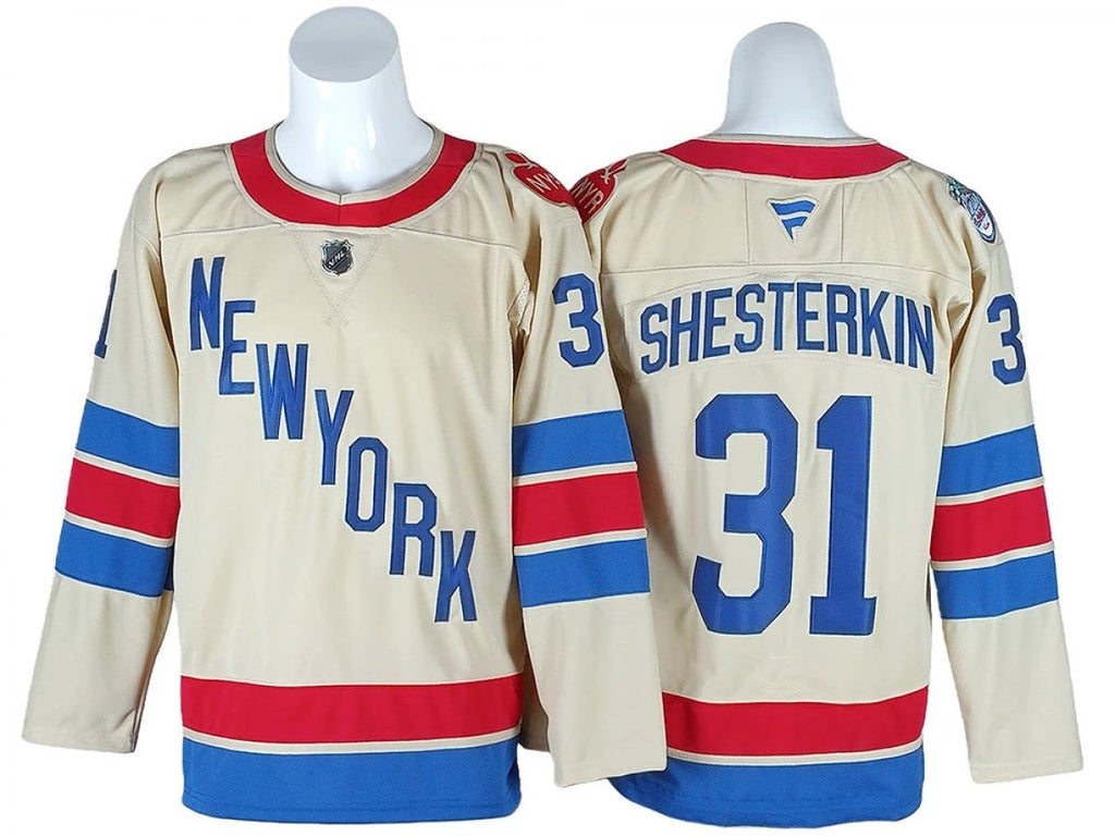 New York Rangers #31 Igor Shesterkin Beige 2026 NHL Winter Classic Jersey