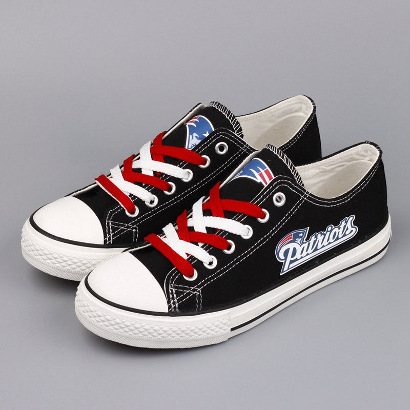 New England Patriots Low Top Canvas Sport Sneakers Shoes For Men Women Fans