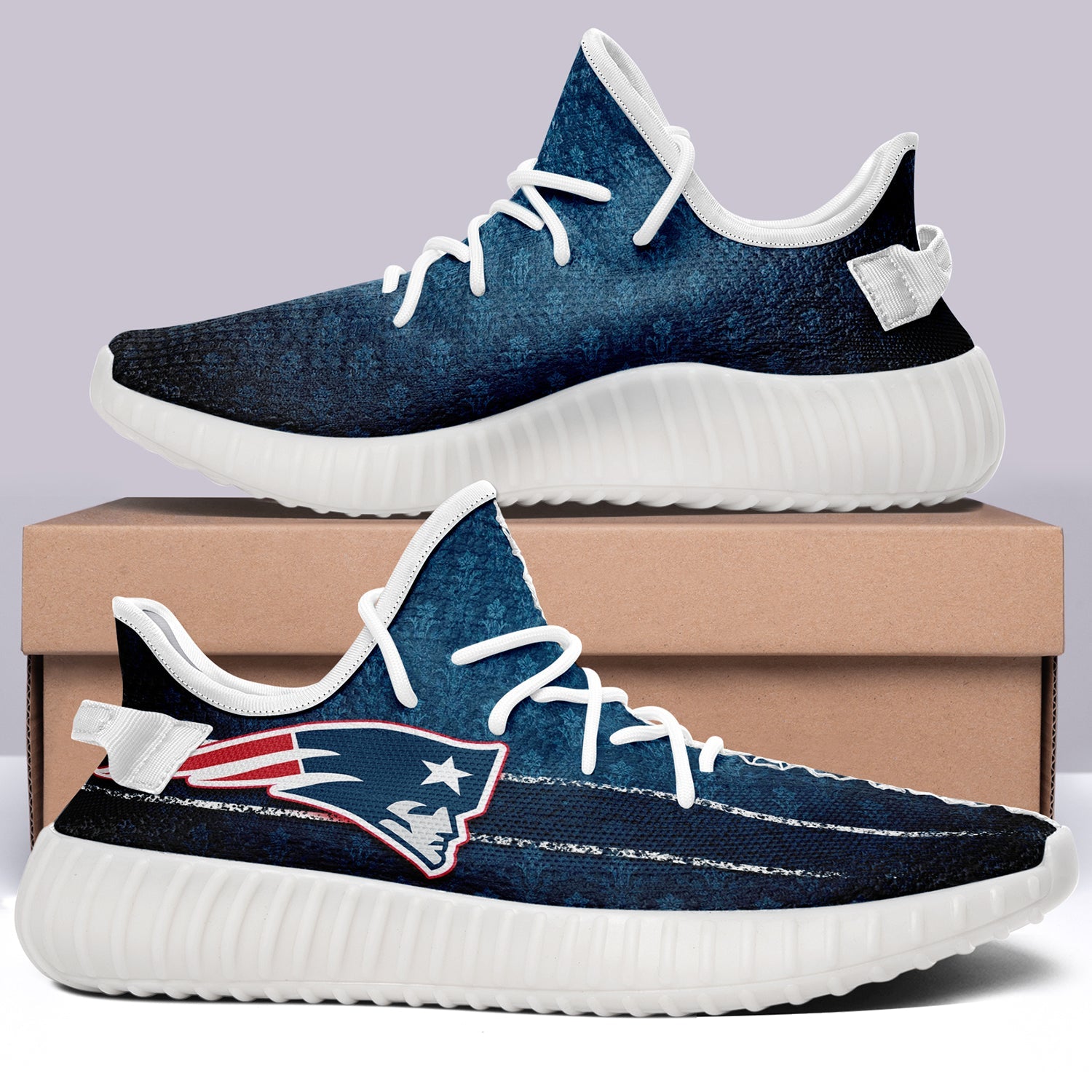 New England Patriots NFL 350v Yeezy Sneakers For Men Women Fans