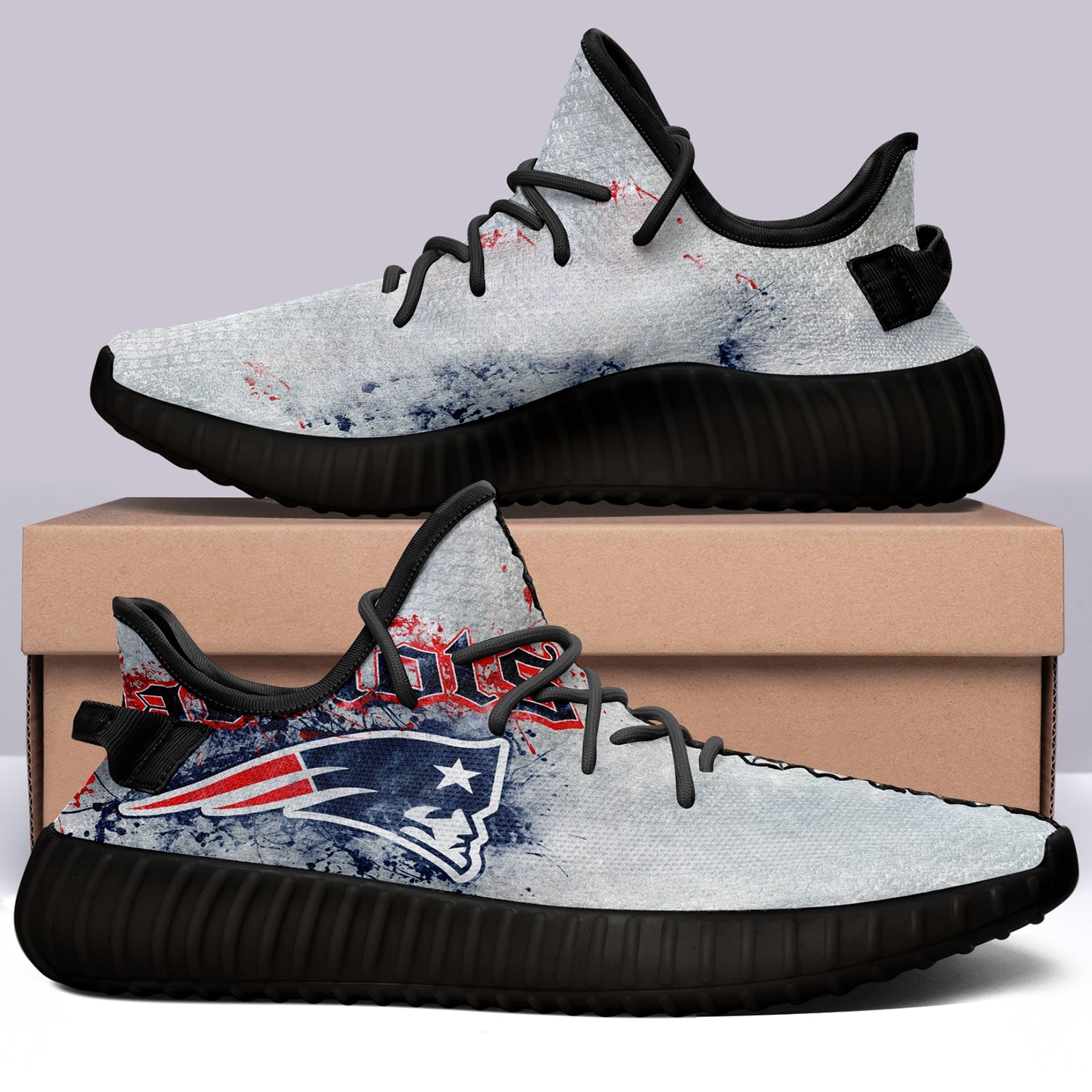 New England Patriots NFL 350v Yeezy Sneakers For Men Women Fans