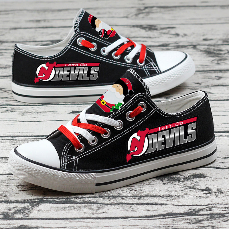 New Jersey Devils Low Top Canvas Sport Sneakers Shoes For Men Women Fans
