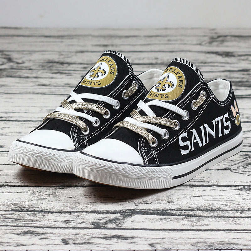 New Orleans Saints Low Top Canvas Sport Sneakers Shoes For Men Women Fans