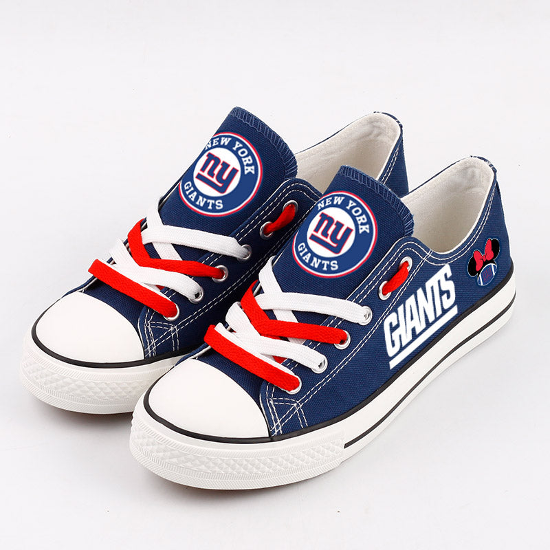 New York Giants Low Top Canvas Sport Sneakers Shoes For Men Women Fans