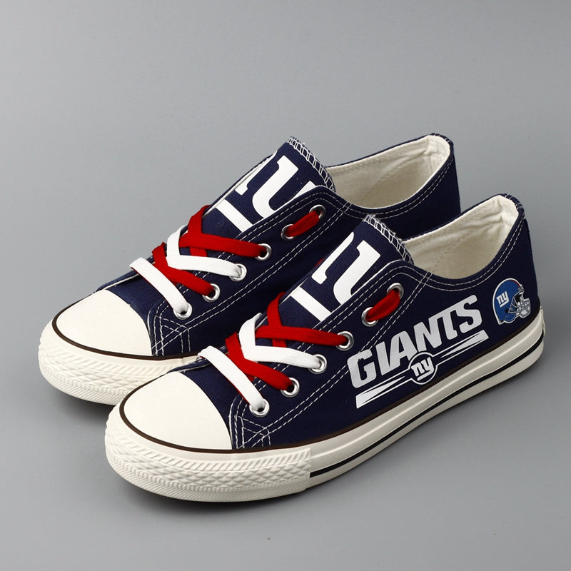 New York Giants Low Top Canvas Sport Sneakers Shoes For Men Women Fans