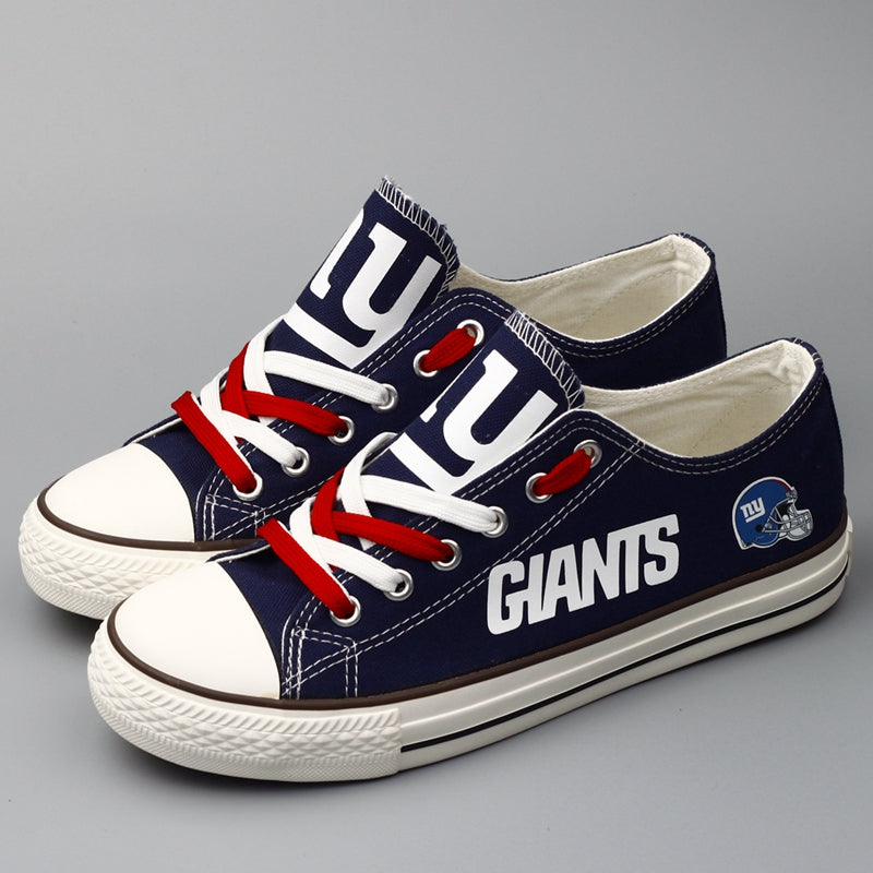 New York Giants Low Top Canvas Sport Sneakers Shoes For Men Women Fans