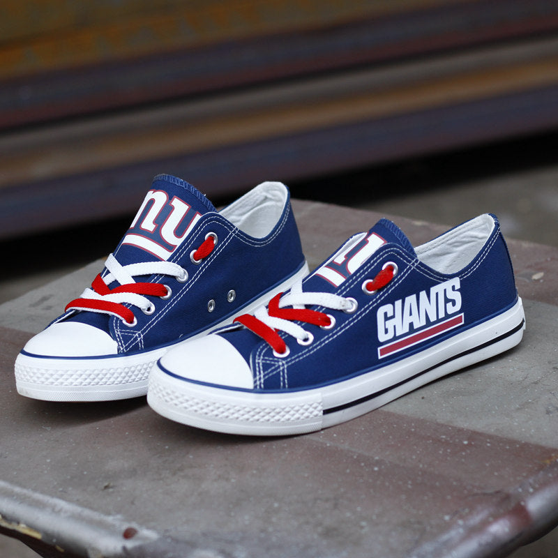 New York Giants Low Top Canvas Sport Sneakers Shoes For Men Women Fans