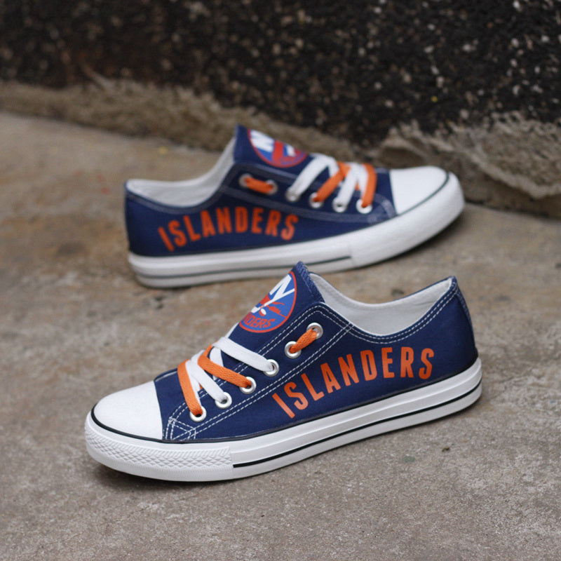 New York Islanders Low Top Canvas Sport Sneakers Shoes For Men Women Fans