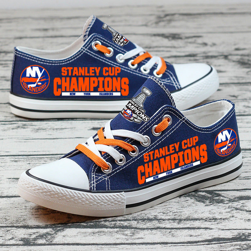 New York Islanders Low Top Canvas Sport Sneakers Shoes For Men Women Fans