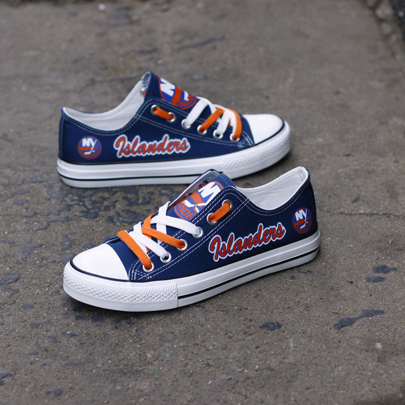 New York Islanders Low Top Canvas Sport Sneakers Shoes For Men Women Fans