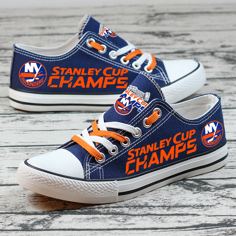 New York Islanders Low Top Canvas Sport Sneakers Shoes For Men Women Fans
