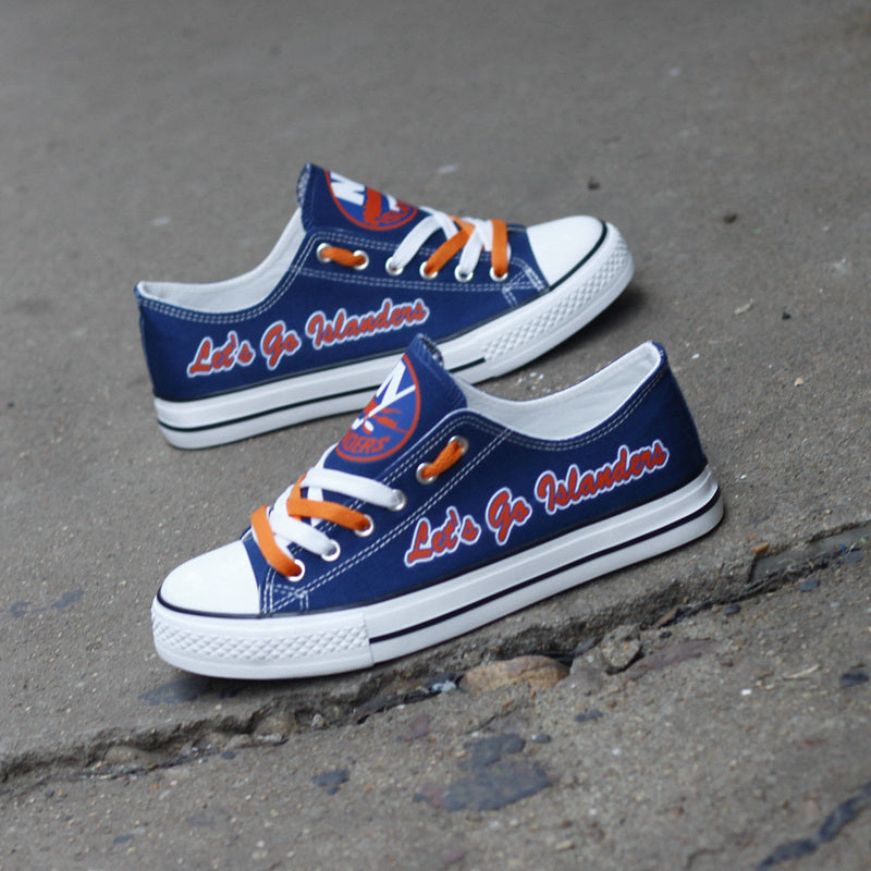 New York Islanders Low Top Canvas Sport Sneakers Shoes For Men Women Fans