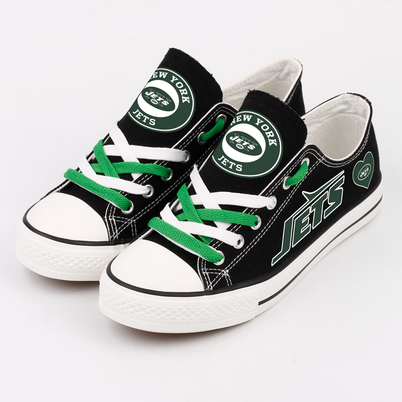 New York Jets Low Top Canvas Sport Sneakers Shoes For Men Women Fans