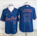 New York Mets #12 Francisco Lindor Jersey Stitched 2025