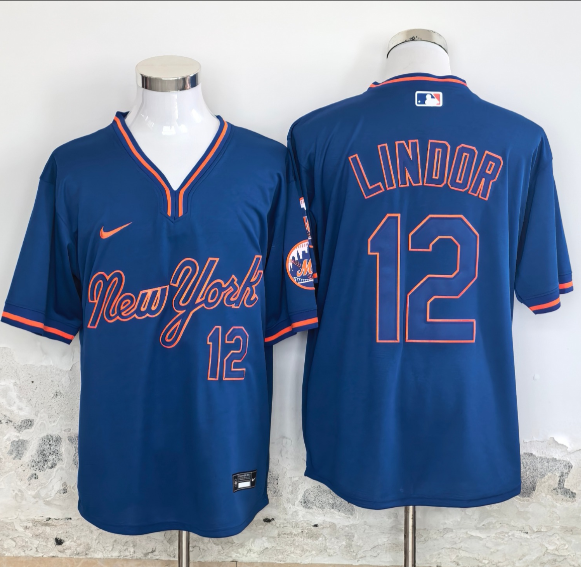 New York Mets #12 Francisco Lindor Jersey Stitched 2025