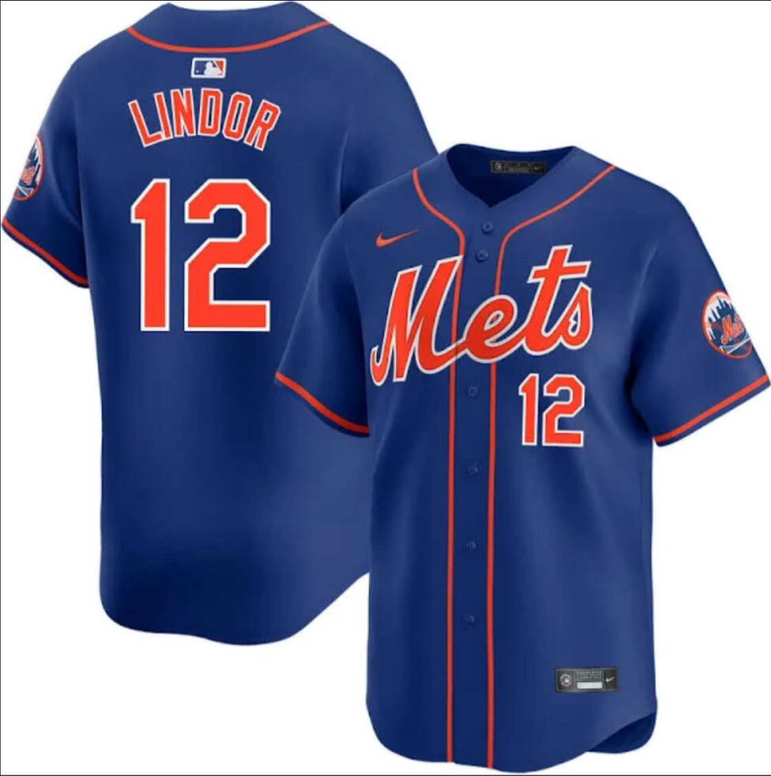 New York Mets #12 Francisco Lindor Jersey Stitched 2025