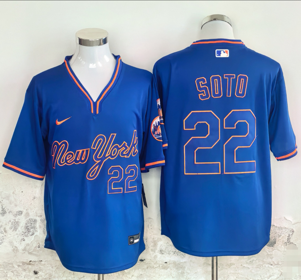 New York Mets #22 Juan Soto Jersey Stitched 2025