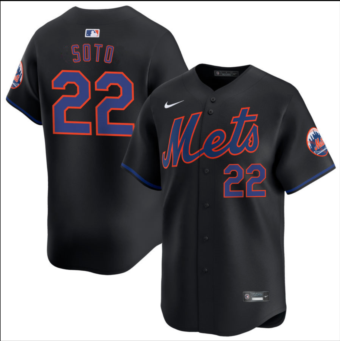 New York Mets #22 Juan Soto Jersey Stitched 2025