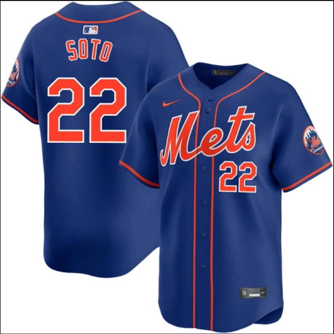 New York Mets #22 Juan Soto Jersey Stitched 2025