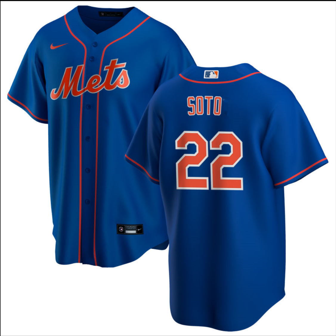 New York Mets #22 Juan Soto Jersey Stitched 2025