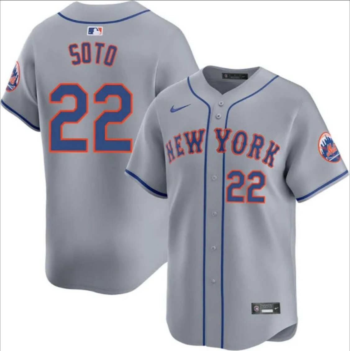 New York Mets #22 Juan Soto Jersey Stitched 2025