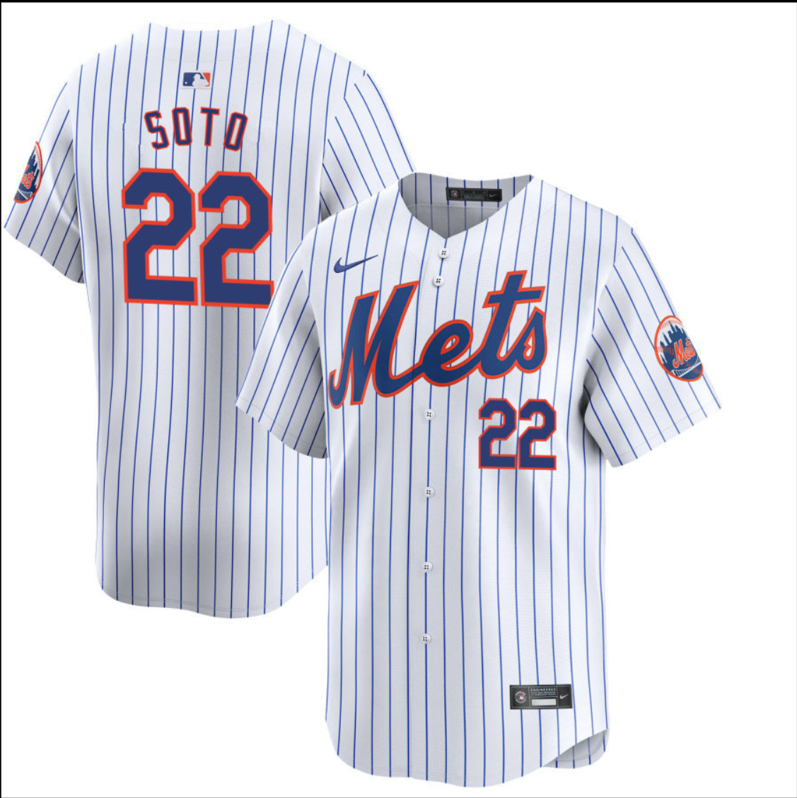 New York Mets #22 Juan Soto Jersey Stitched 2025
