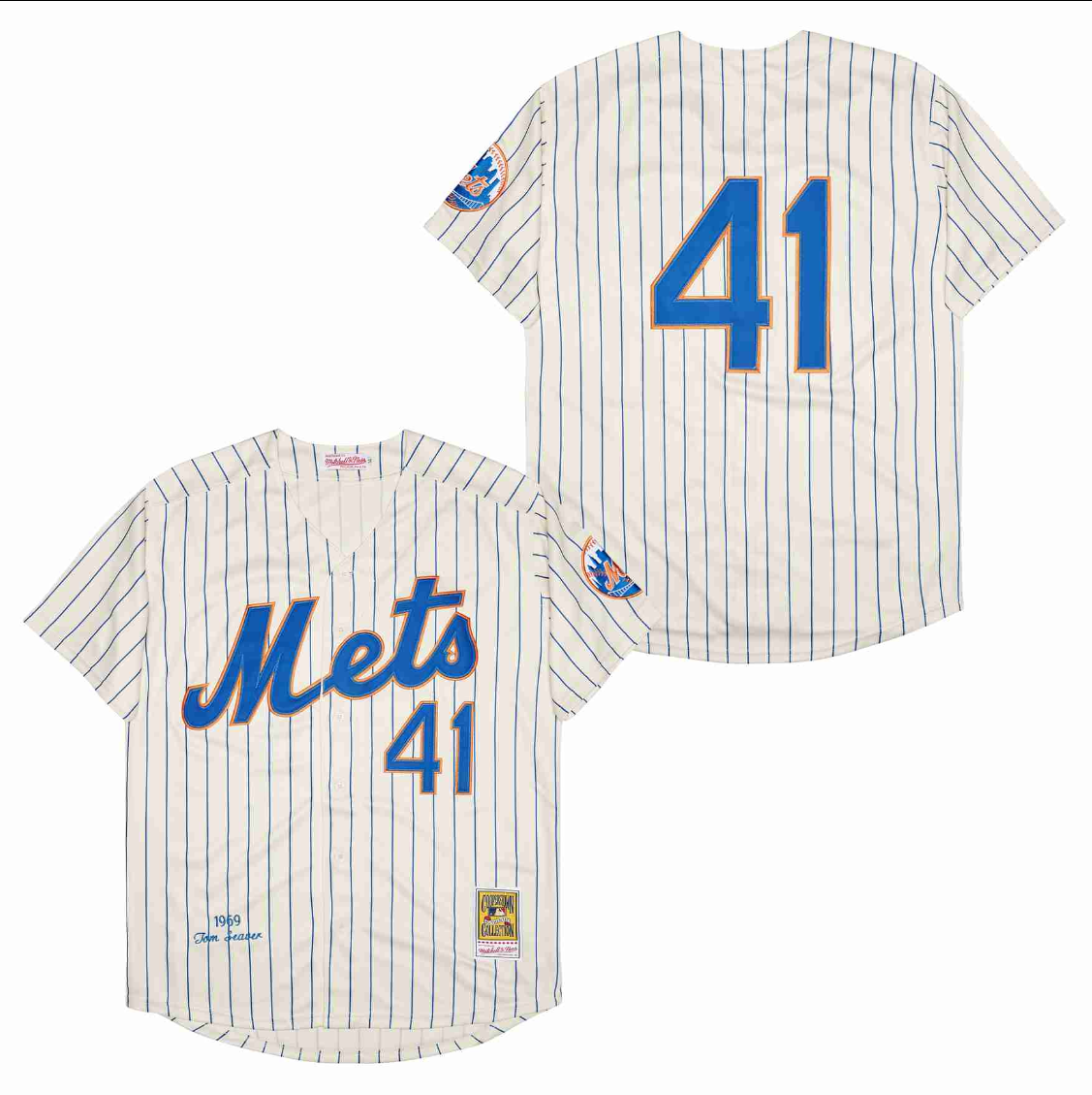 New York Mets #41 Tom Seaver Jersey Stitched 1969