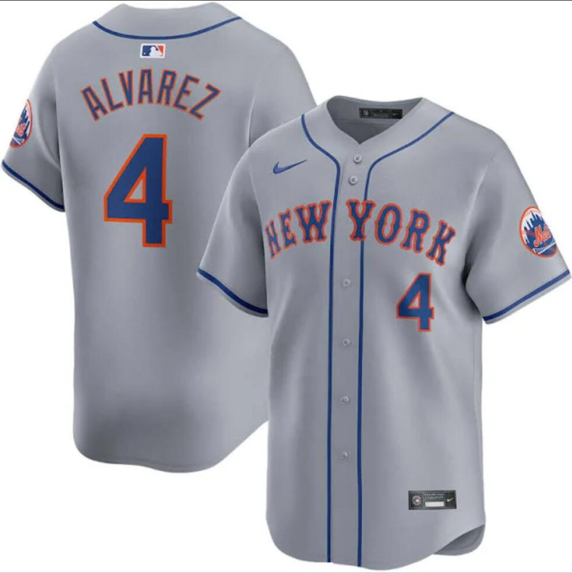 New York Mets #4 Francisco Alvarez Jersey Stitched
