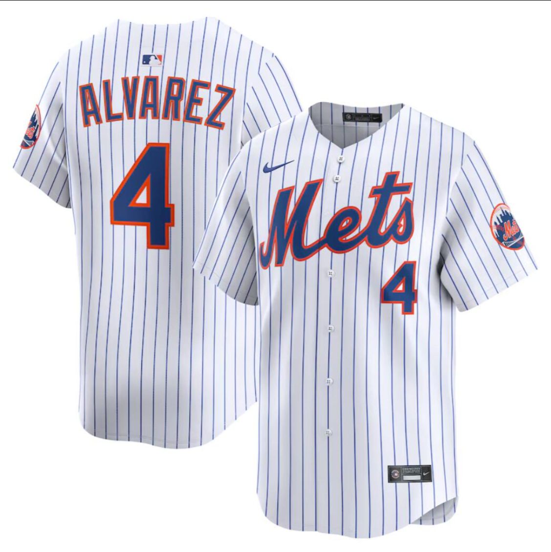 New York Mets #4 Francisco Alvarez Jersey Stitched