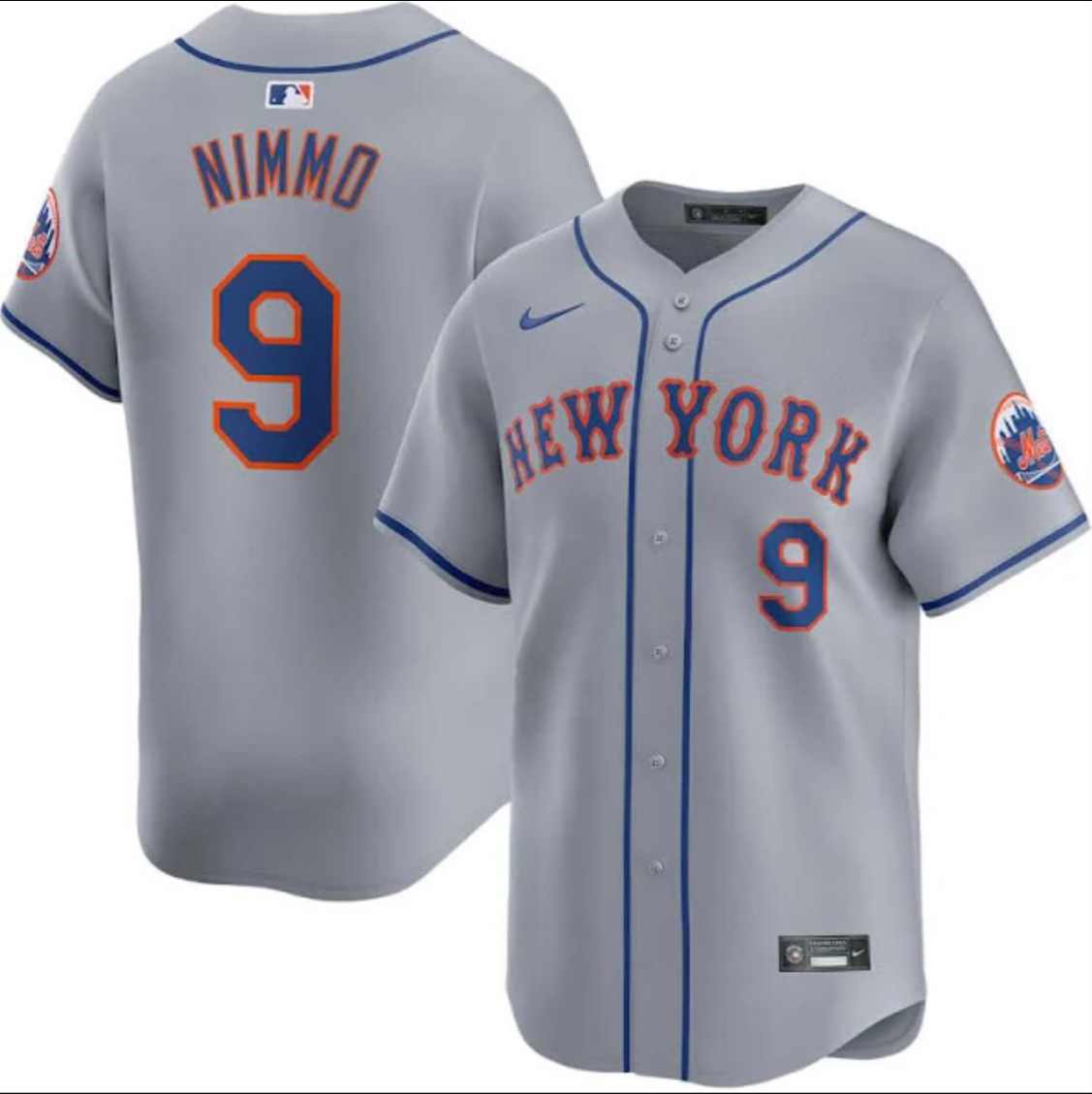 New York Mets #9 Brandon Nimmo Jersey Stitched