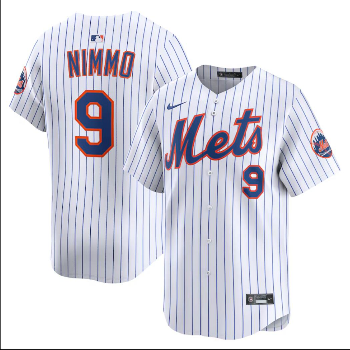 New York Mets #9 Brandon Nimmo Jersey Stitched
