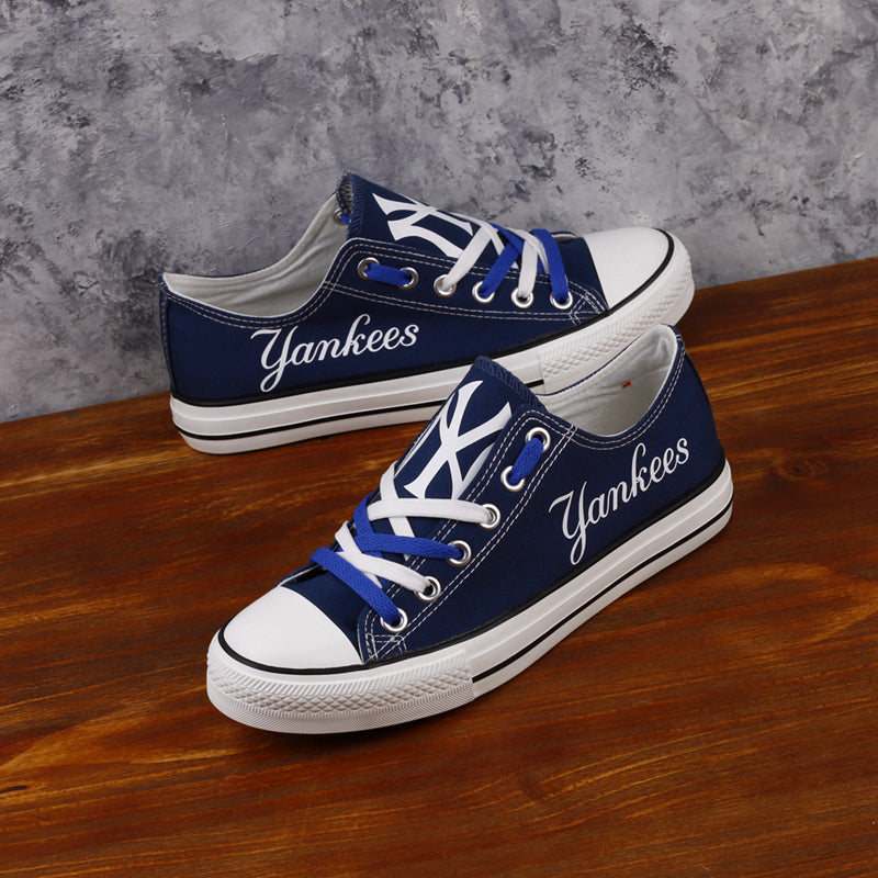 New York Mets Limited Print Low Top Canvas Shoes Sport Sneakers For Men Women Fans