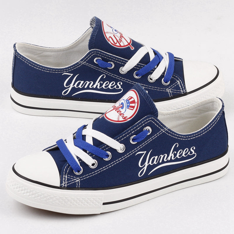 New York Mets Limited Print Low Top Canvas Shoes Sport Sneakers For Men Women Fans