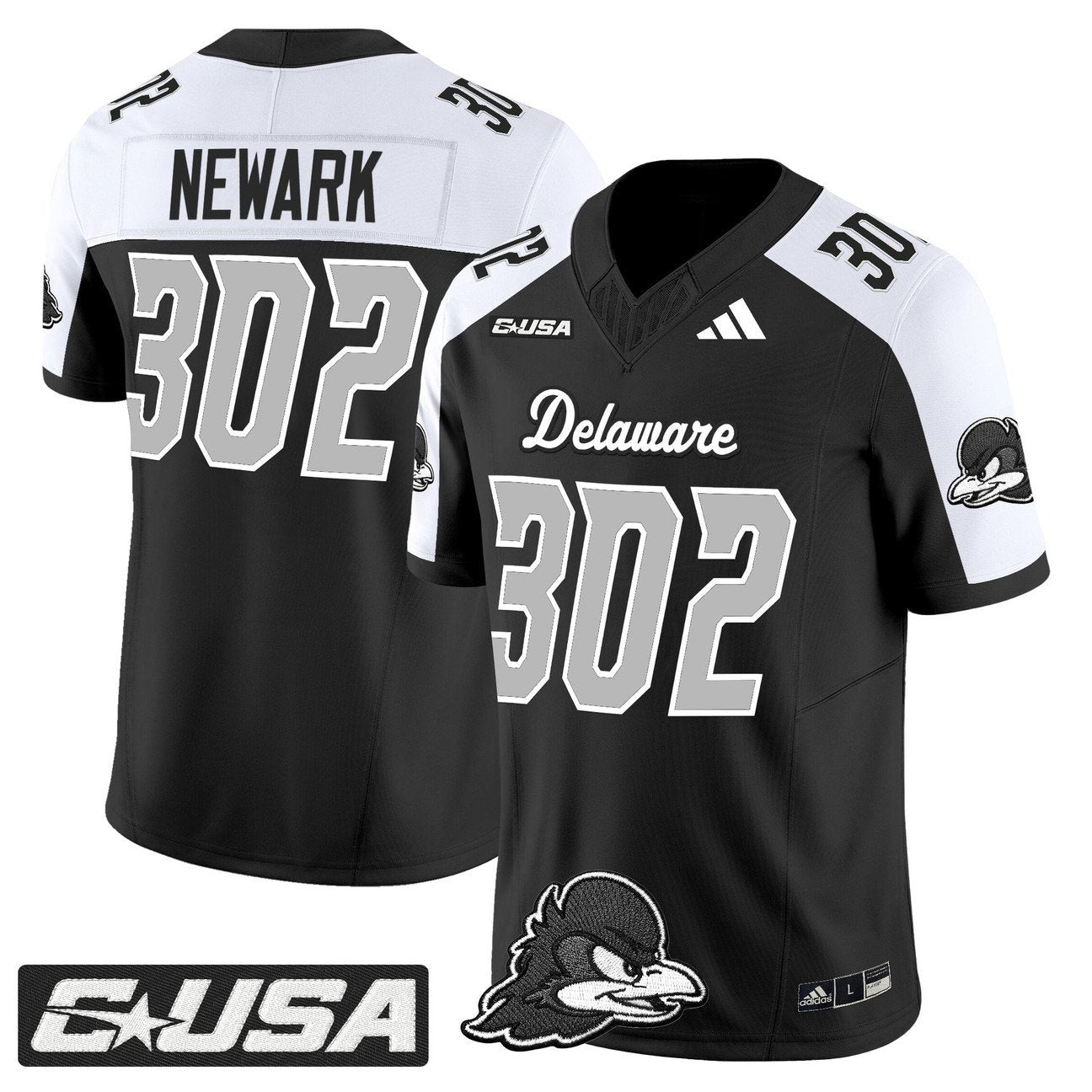 Newark Jersey #302 Delaware Blue Hens 2025 Vapor Limited Stitched
