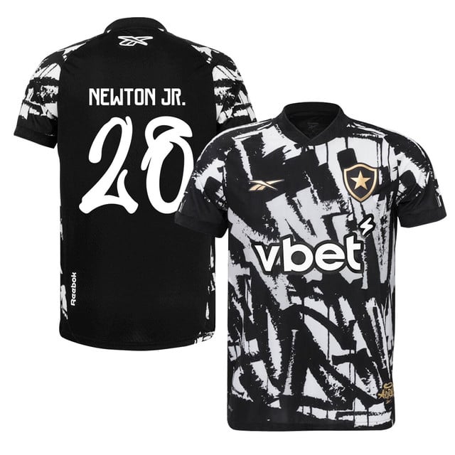 Newton #28 Botafogo 2025-26 Fourth Jersey – Black