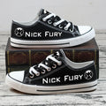 Nick Fury Low Top Canvas Sport Sneakers Shoes For Men Women Fans