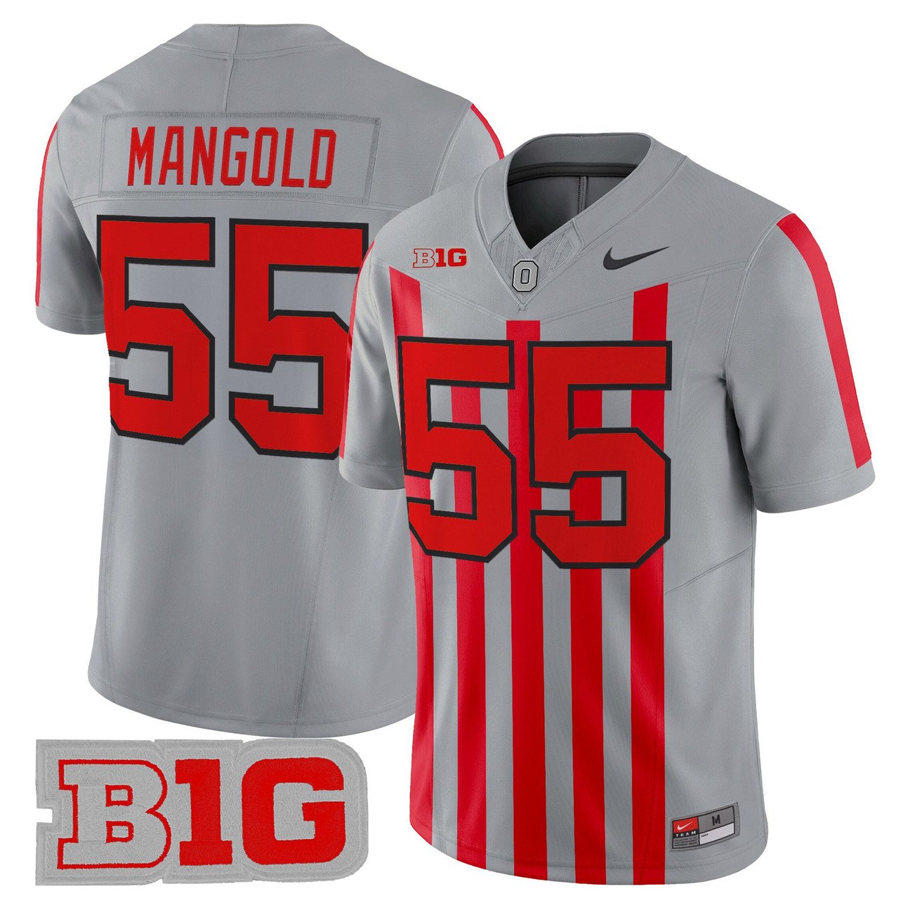 Nick Mangold Jersey #55 Ohio State Buckeyes Throwback Vapor Stitched