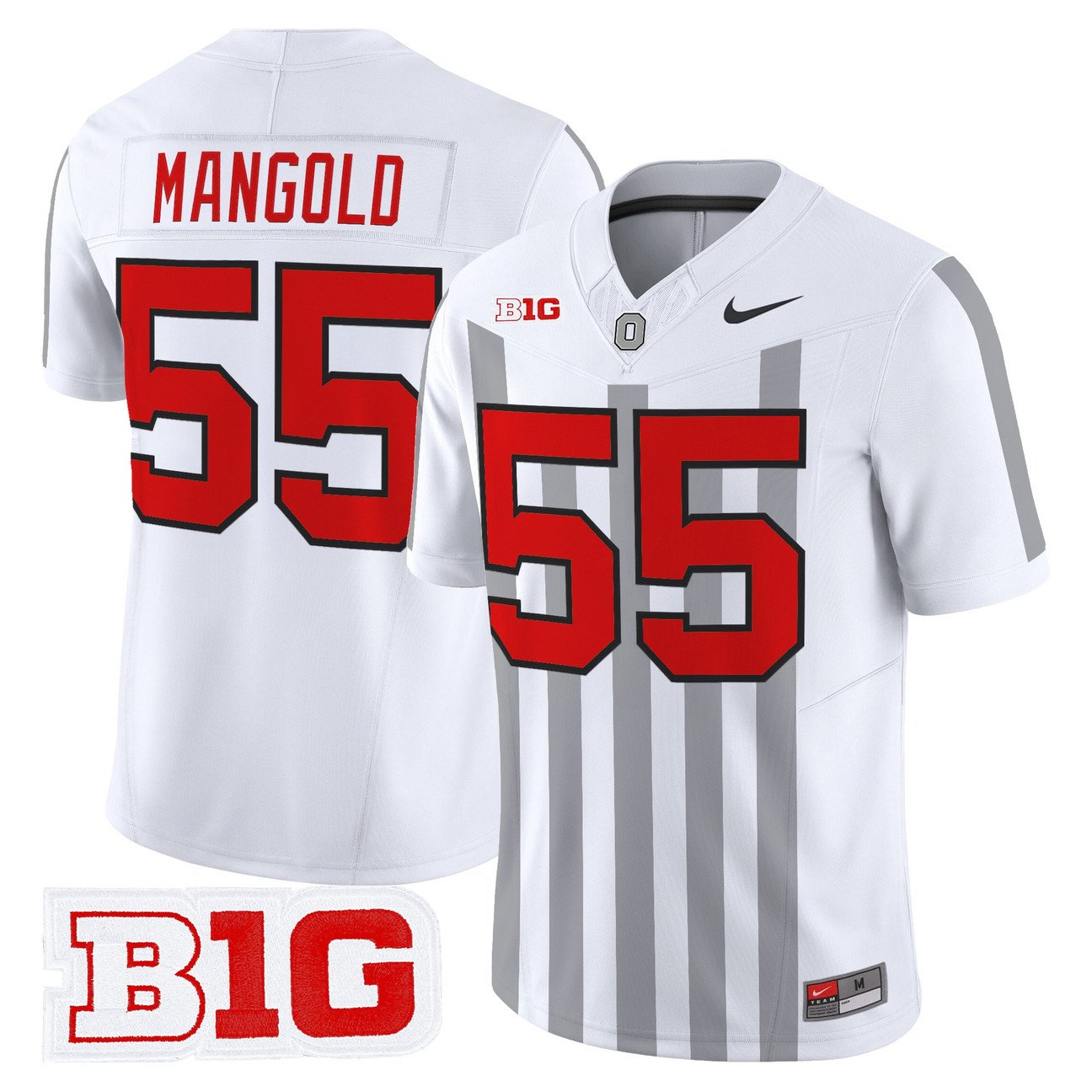 Nick Mangold Jersey #55 Ohio State Buckeyes Throwback Vapor Stitched