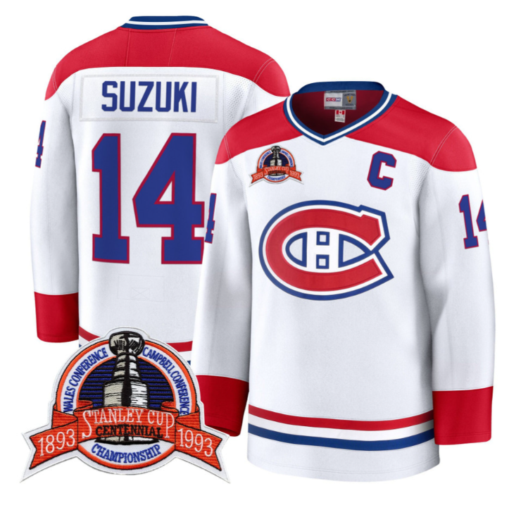 Nick Suzuki Jersey #14 Montreal Canadiens Timeless Premium Stitched 1992