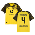 Nico Schlotterbeck #4 Borussia Dortmund 2025-26 Home Men Jersey – Yellow