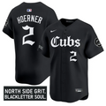 Nico Hoerner Jersey #2 Chicago Cubs Gothic North Side Edition Vapor Limited Stitched
