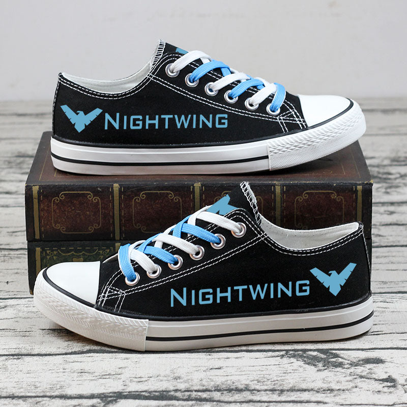 Nightwing Low Top Canvas Sport Sneakers Shoes For Men Women Fans