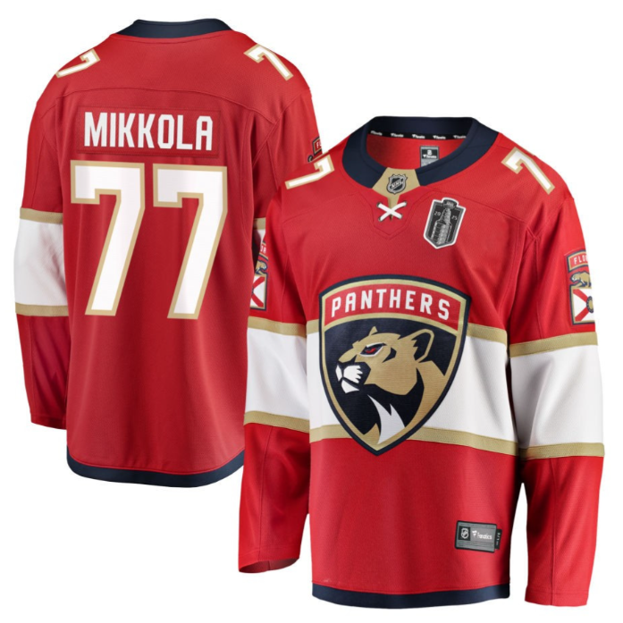 Niko Mikkola 77 Florida Panthers 2025 Breakaway Player Men Jersey